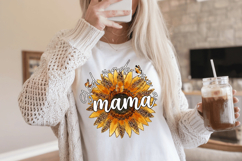 God made me a Mama PNG sublimation | Mother's Day PNG T-Shir Product Image 5