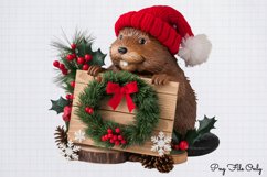 Christmas Woodland Animals Clipart Bundle PNG Product Image 13