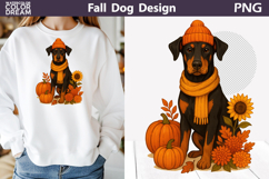 Fall Dogs Clipart | Autumn Puppy Sublimation Bundle Product Image 10