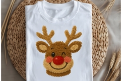 Latch Hook Yarn Reindeer Noel face Christmas png design for Product Image 5