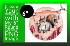 Unique Round Design Coaster PNG , Animals In Wall Product Image 1