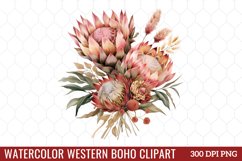 Watercolor Western Boho Clipart Product Image 1