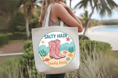 Salty hair sandy boots PNG, Beach PNG Sublimation Design Product Image 8