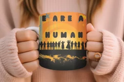 "Sublimation PNG design for a colorful LGBT coffee mug"