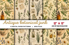 Antique Botanical Junk Journal JPG Product Image 1