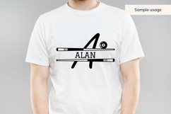 Billiards Split Monogram SVG Bundle AZ | Pool Cue 8 Ball Product Image 8