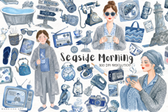 Seaside Morning Ritual Clipart Product Image 1