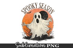 Spooky Season - Halloween Funny Ghost Sublimation Design Product Image 1