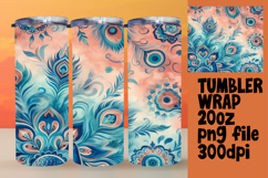 Sublimation Designs for 20oz Tumblers , Watercolor Patter Product Image 1