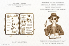 Literary Writer Girl Clipart Product Image 2