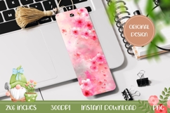Printable Bookmark Design, Pink Flowers Bookmark Template Product Image 1