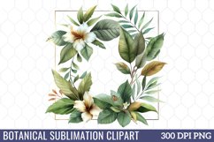 Botanical Sublimation Clipart Product Image 1