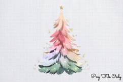 Pastel Christmas Clipart PNG Product Image 1