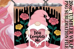 Uplifting Sublimation 20oz tumbler wrap, Valentines Product Image 1