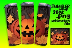 ELEGANT 20oz Sublimation Tumbler Wrap , Halloween Product Image 1