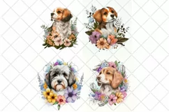 Cute puppies Watercolor cliparts | Cute dogs Illustrations Product Image 3