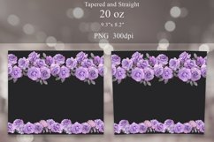 Floral Tumbler Sublimation Bundle | Purple Roses Wrap 20oz Product Image 9