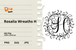 Rosalia Wreaths Monogram Product Image 1