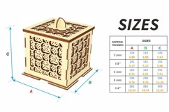 Arabic box SVG laser cut files, Glowforge pattern Product Image 2