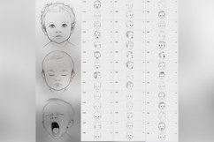 130 Procreate Toddler Boy Head Stamp Brushes Product Image 9