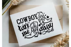 Cowboy svg cut, Cowboy take me away, Cowboy design svg, png Product Image 6