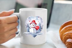 Christmas snowman clipart, snowman sublimation Product Image 2
