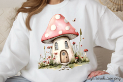 Magical Cute Garden Fairies Clipart PNG Product Image 1