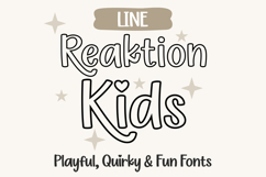 Reaktion Kids Fonts | Cute Kids Font Bundle | Playful Font Product Image 8