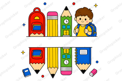 Preppy Pencil Teacher Name Custom PNG, CUSTOM Name Teacher Product Image 10