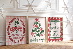 10 Whimsical Coquette Christmas Wall Art Bundle Product Image 3