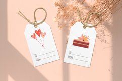 Valentines day gift tags PNG, EPS. Printable present labels Product Image 3