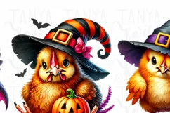 Halloween Chickens PNG for Shirt, Cute & Funny Chicken Product Image 4