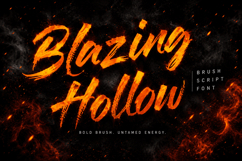 Blazing Hollow Font - Bold Brush Script Product Image 8