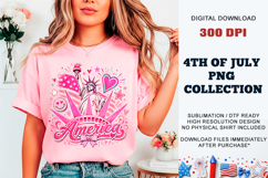 Pink America Liberty PNG | Girly Patriotic Sublimation Product Image 9