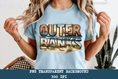 Outer Banks PNG, Vintage North Carolina Sublimation Product Image 1