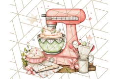 Cottagecore Kitchen Mixer, Apron PNG Clipart, Retro Floral Product Image 4