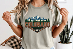 Colorado State PNG, Vintage Mountain Adventure Sublimation Product Image 8