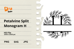 Petalvine Split Monogram Product Image 1