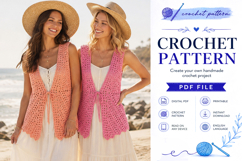 Crochet Peplum Vest Pattern PDF Product Image 2