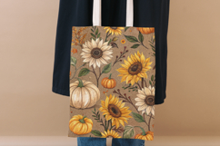 Sunflower &amp; Pumpkin Patch Harvest Seamless Pattern Product Image 8