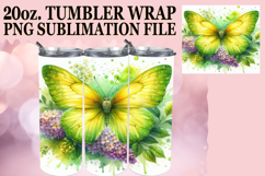 Joyful Adventures 20oz tumbler wrap, Butterfly Product Image 1