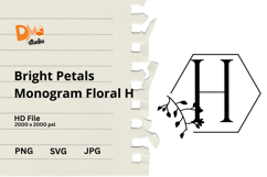 Bright Petals Monogram Floral Product Image 1