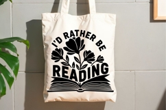 I’d Rather Be Reading Svg, Book Lover Svg, Book Club Svg. Product Image 9