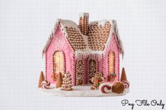 Pink Christmas Gingerbread sublimation Clipart Bundle PNG Product Image 9