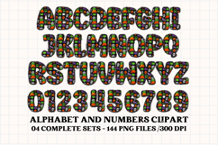Halloween Alphabet png clipart, halloween letters doodle Product Image 2