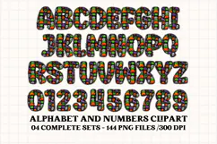 Halloween Alphabet png clipart, halloween letters doodle Product Image 2
