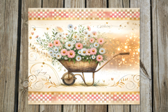 Vintage Spring | 4 Skinny tumbler Sublimation designs P2 Product Image 4