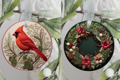 3d Christmas ornament png, 3d Christmas sublimation Product Image 8