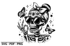 Funny Skeleton SVG Design | High Quality SVG File Product Image 1
