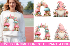lovely Gnome Forest Clipart PNG, Watercolor PNG Product Image 1